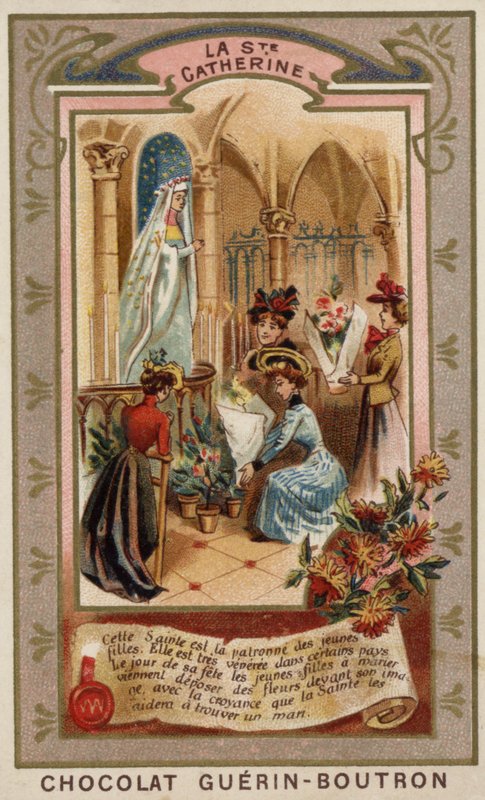French_School_-_St_Catherines_day_(chromolitho)_-_(MeisterDrucke-997882)